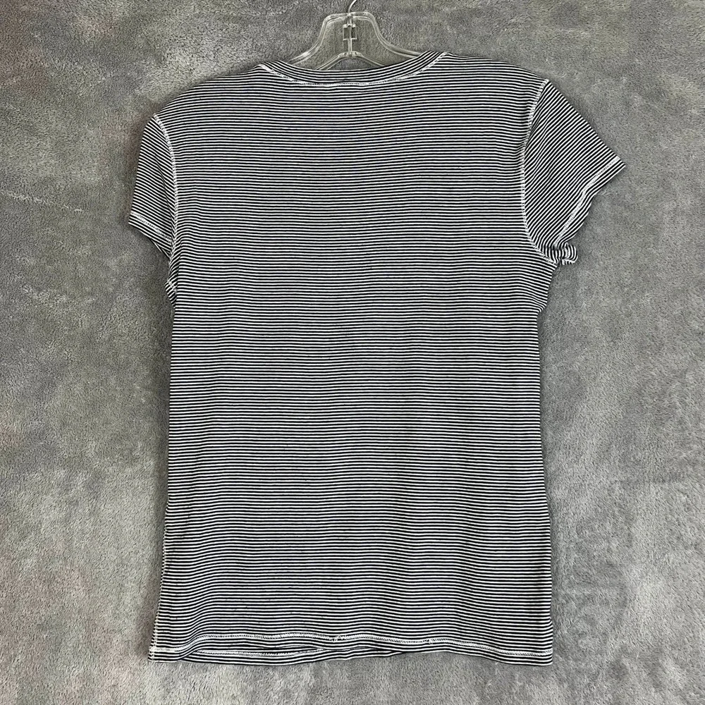 Polo Ralph Lauren T Shirt Womens M Striped Wide Neck Classic Basics